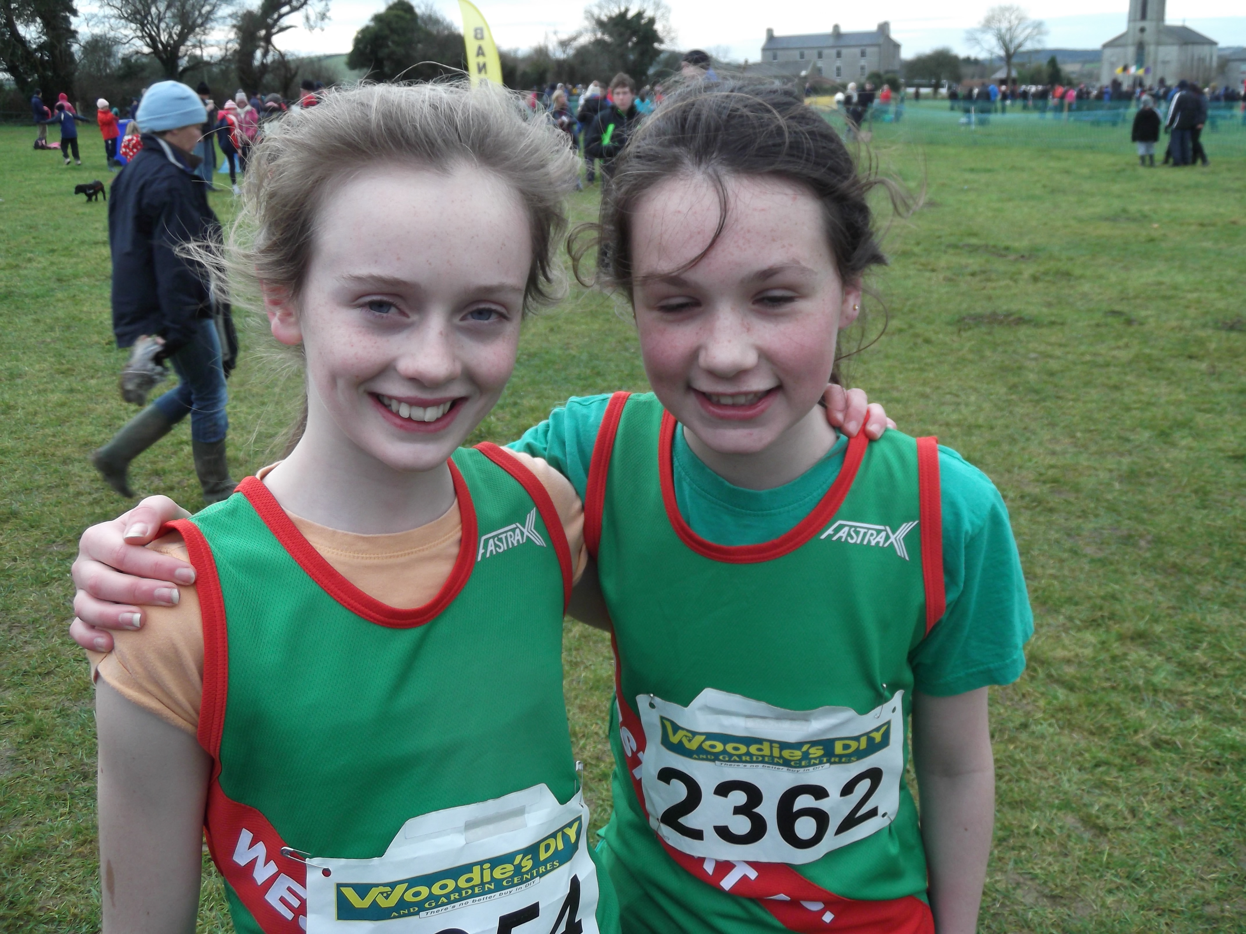  - U13 Girls 2500m competitors l-r Ellen Noonan and Leah Moran